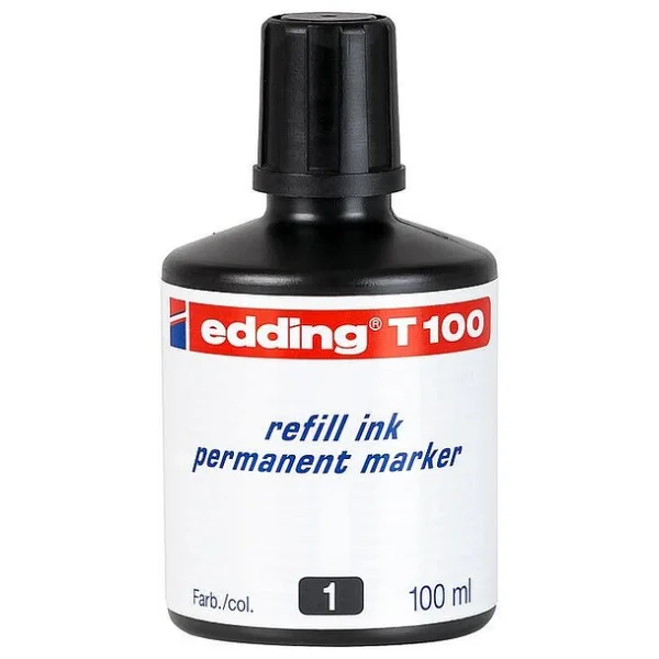 Edding T100 Permanent Siyah Mürekkep - Görsel 6