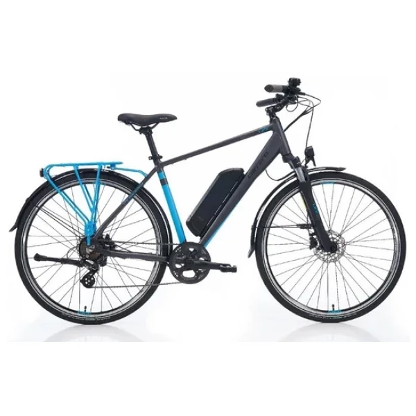 Carraro Elife 2.1 250 W Antrasit-Mavi-Siyah Elektrikli Bisiklet - Görsel 4