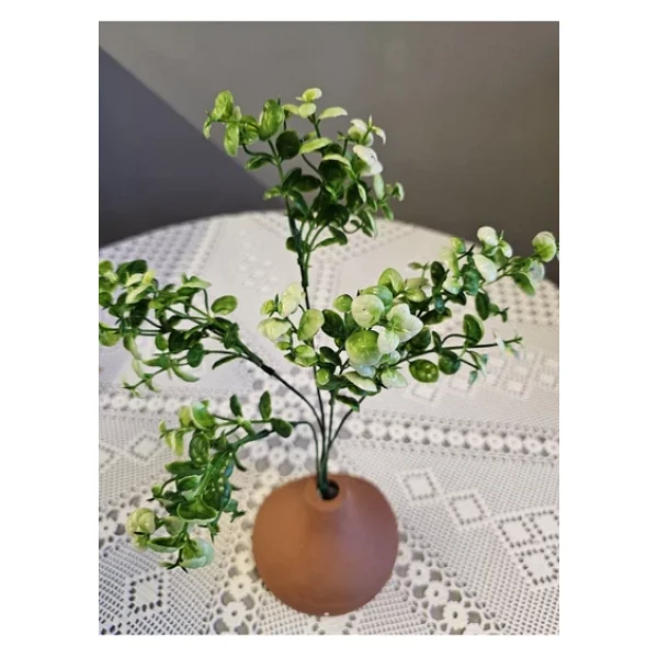 YASİMA Adet Minik Yapraklı Beyaz Yapay Çiçek Ev Dekorasyon Aranjman Dekor Balkon 30 CM - Görsel 4