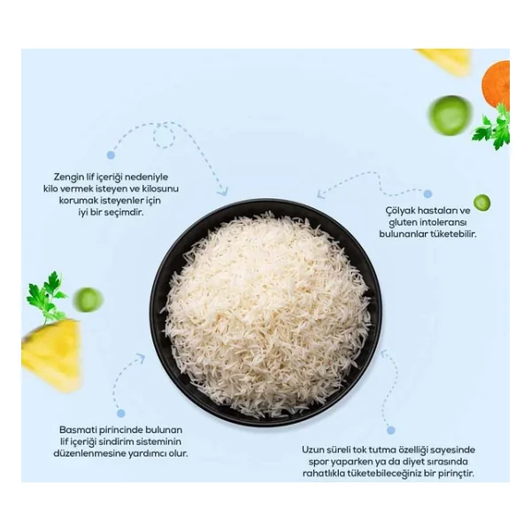 Mahmood Rice Basmati Pirinç 900 gr 5'li - Görsel 4
