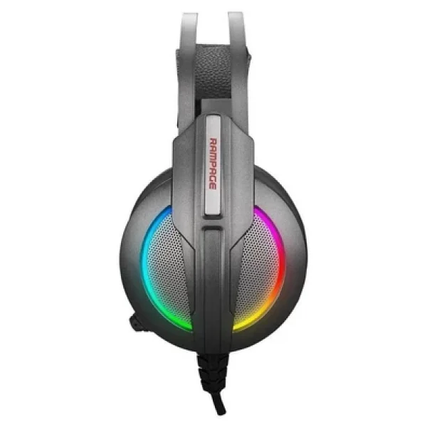 Rampage Stark Plus RM-K6 RGB 7.1 USB Kablolu Kulak Üstü Oyuncu Kulaklığı - Görsel 3