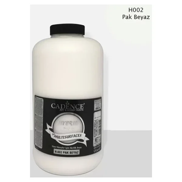 Cadence Hybrid Multisurfaces 2000 ml H-002 Pak Beyaz Akrilik Boya - Görsel 4