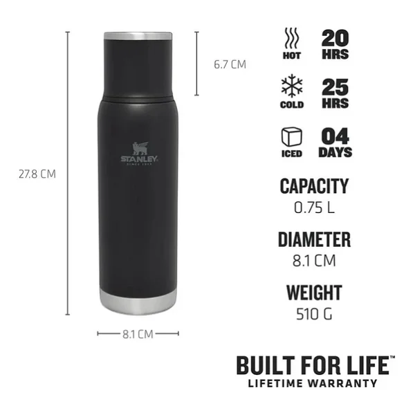 Stanley Adventure To-Go Siyah 0.75 lt Termos - Görsel 6