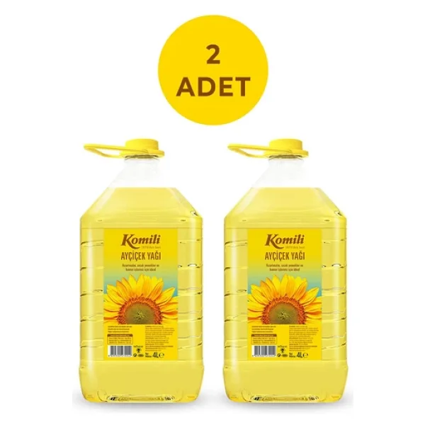 Komili Ayçiçek Yağı 4 lt 2'li - Görsel 4