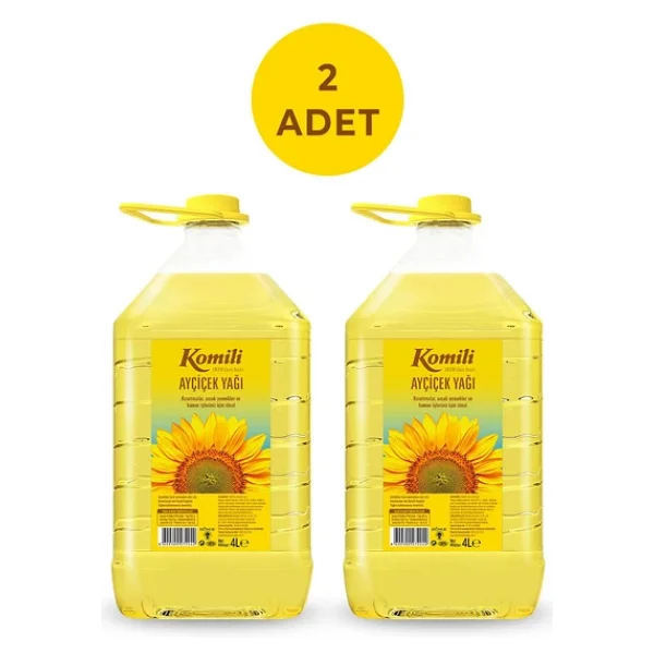 Komili Ayçiçek Yağı 4 lt 2'li - Görsel 3