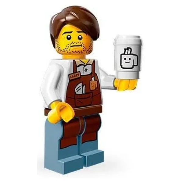 Lego 71004 Minifigures The Lego Movie Seri 1 Larry The Barista - Görsel 4