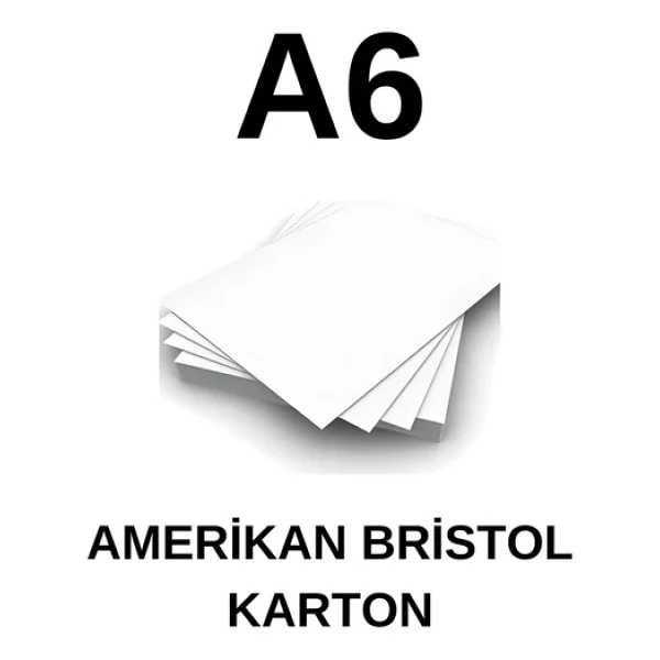 ÇÖZÜM KAĞIT Amerikan Bristol Karton A6 210 gr - 200 Adet 10.5 ?x 14.8 cm - Görsel 3