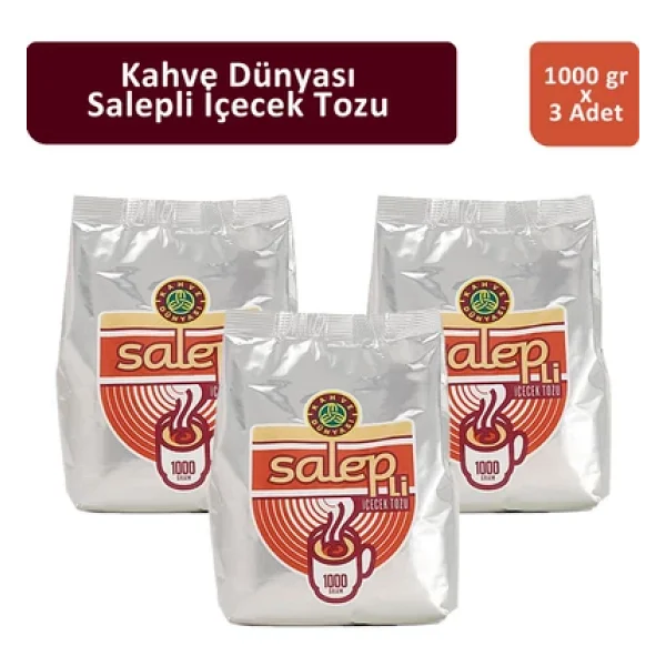 Kahve Dünyası Salep 1 kg 3'lü - Görsel 2