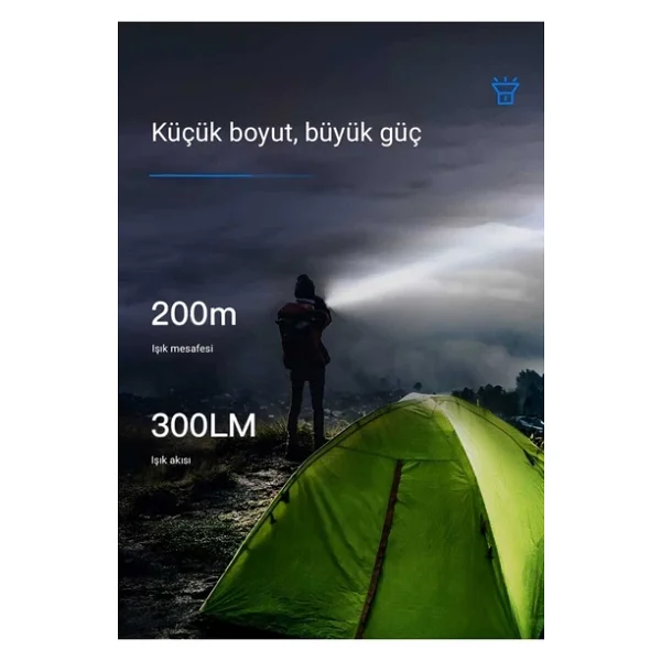 Philips SFL1236 3W 300 Lümen Şarj Edilebilir Led El Feneri Siyah (200Mt Menzil, Ip44) (Ramwhite Garantili) - Görsel 5