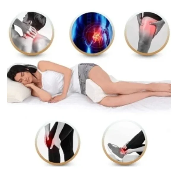 Medikaltec Beyaz Ortopedik Hamile Destek Yastığı Bacak Arası Yastık Hamile Yastığı Pozisyon Yastığı - 10 mm - Görsel 4