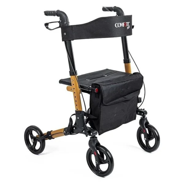 Comfort Plus DM-9102 Kahverengi Alüminyum Tekerlekli Rolatör - Görsel 6