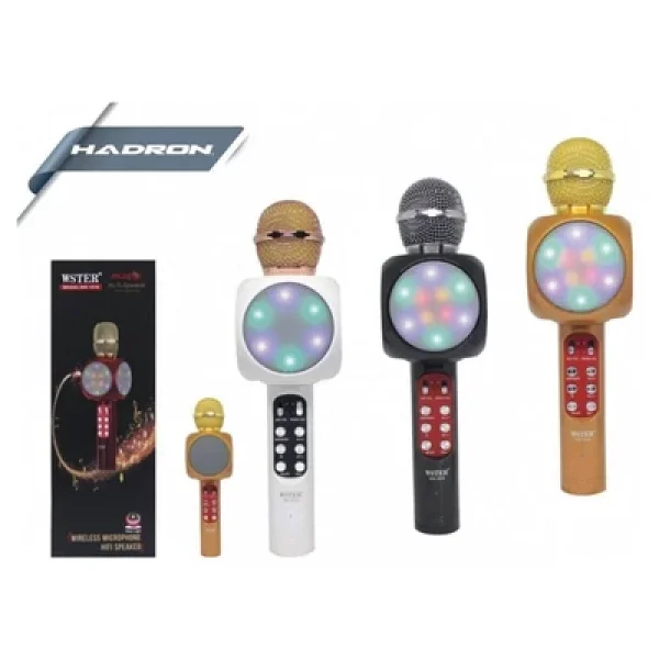 Pazariz WS-1816 LED Işıklı Karaoke Mikrofon, Bluetooth Hoparlör Mp3; - Görsel 2