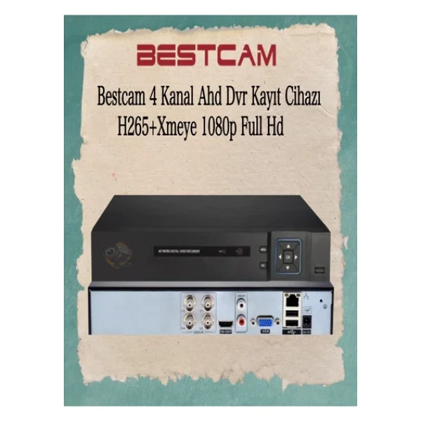 BESTCAM 4 Kanal Ahd Dvr Kayıt Cihazı H265+ Xmeye 1080p Full HD - Görsel 6