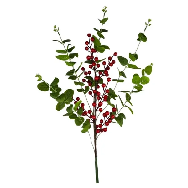 Nettenevime Yapay Çiçek Kokina Ve Yeşil Okaliptus 90cm Uzun Dal Eucalyptus - Görsel 4