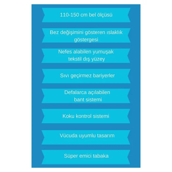 Dr. Pedical Belbantlı Büyük Boy L 30'lu 2 Adet Hasta Bezi - Görsel 2