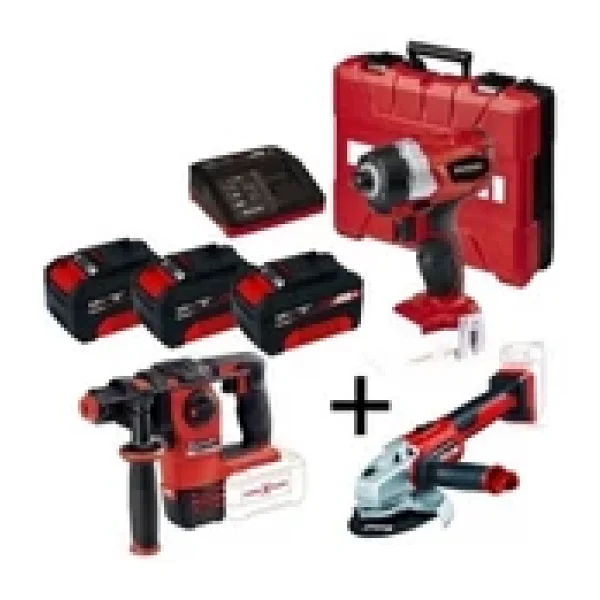 Einhell KİT1 3Lü Kömürsüz Makina Seti Sds Matkap-Taşlama-Tork - Görsel 3