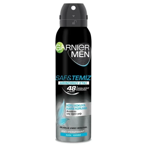 Garnier Men Saf ve Temiz 150 ml Erkek Deodorant - Görsel 3