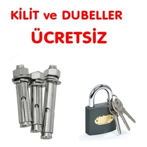 Otopark Direk Kilitli Bariyer Demiri Katlanır Araç Kilitli Yatar Park Bariyeri 75 cm (2 ADET) - Görsel 5