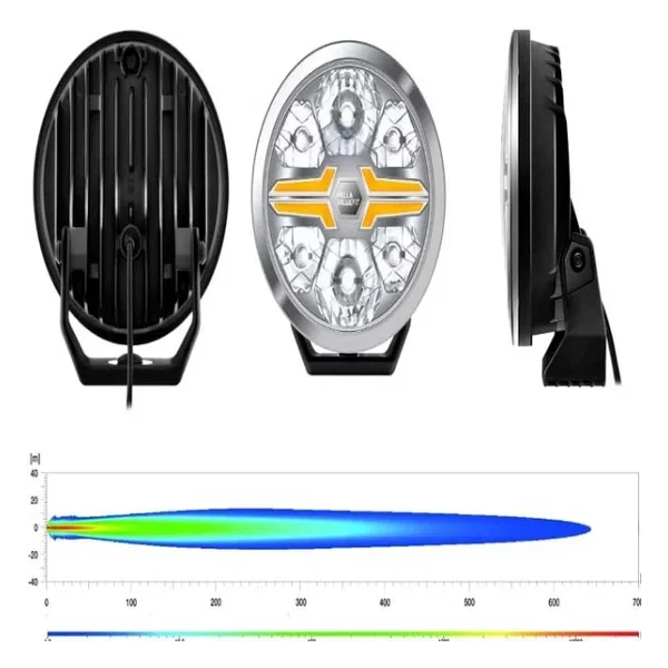Hella Off-Road Valuefit Blade Led Uzun Far Krom 18W 9" Beyaz-Amber Isik 1Fj357199-031 - Görsel 4
