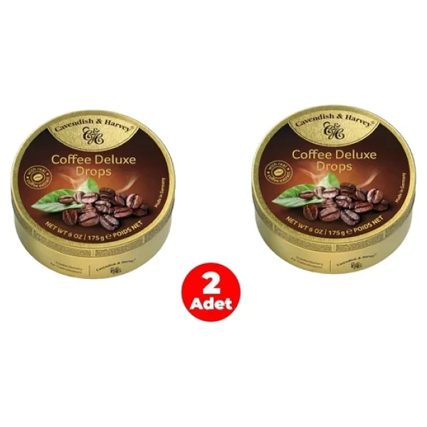 Cavendish & Harvey Coffee Deluxe Drops Kahve Aromalı Şeker 175 Gr (2 Adet) - Görsel 2