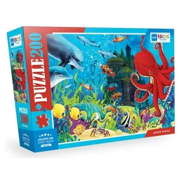 Blue Focus Deniz Yaşamı 200 Parça Puzzle BF326 - Görsel 5