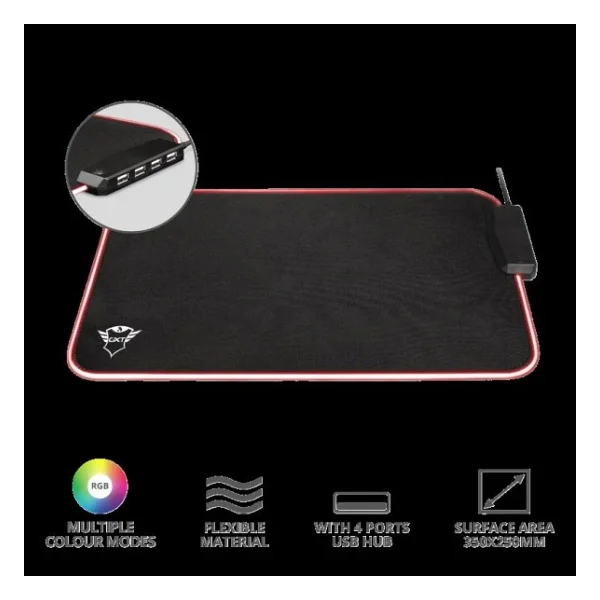 Trust GXT 765 Glide-Flex RGB 23646 Mouse Pad - Görsel 9