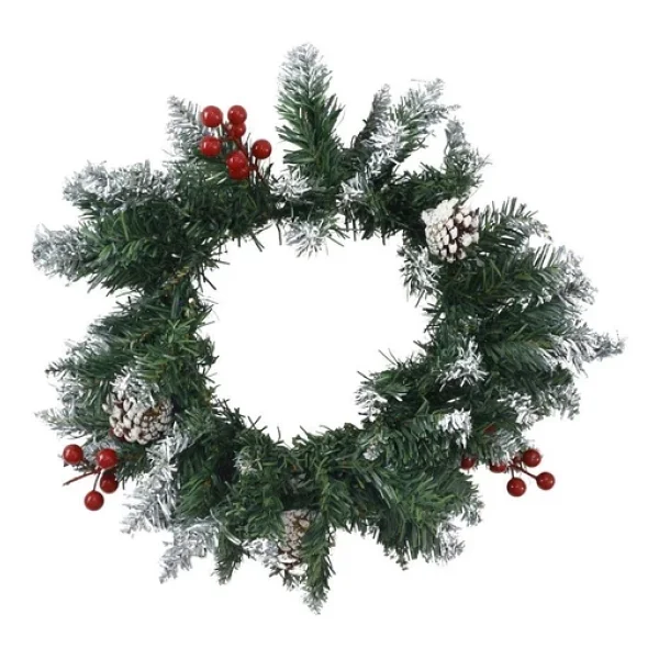 T.concept Yılbaşı Ön Kapı Süsü Yeni Yıl Noel Dekorasyon Çam Ağacı Çelengi - Görsel 2