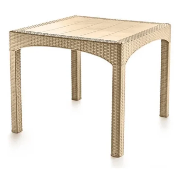 Omnipazar SY-2574 Bej Rattan Kare Masa 34036 - Görsel 4