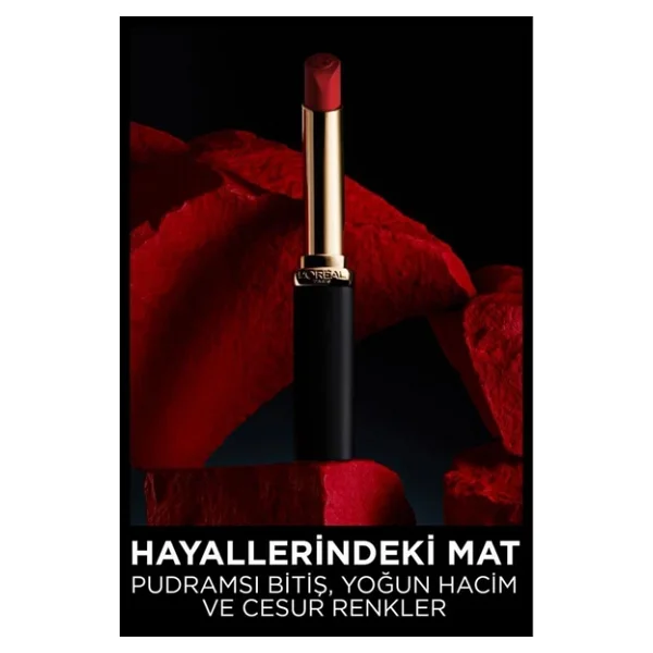 L'Oreal Paris Color Riche Intense Volume Matte 241 Coral Irreverent Stick Ruj - Görsel 7
