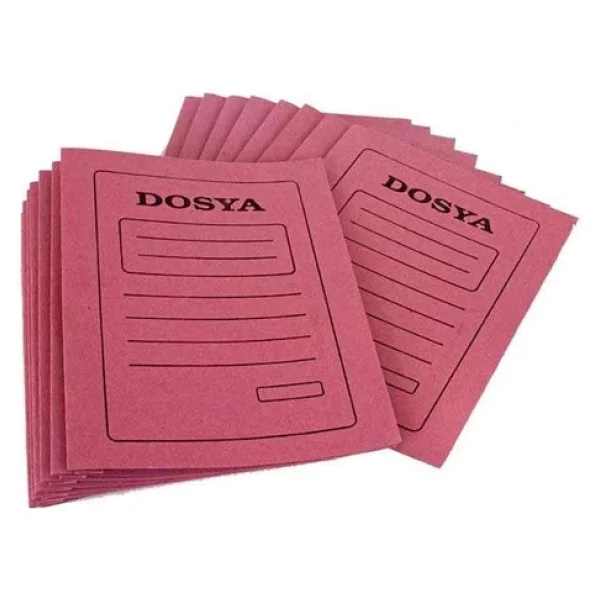 Elitstore Karton Dosya, A4, Tam Kapak, Pembe, 50'Li Paket - Görsel 4