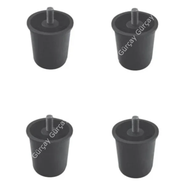 Yatak Baza Ayağı 6cm Plastik M10 Diş (4 Adet) - Görsel 2