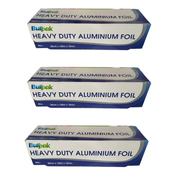 Burpak Heavy Duty Ağır Hizmet Tipi Alüminyum Folyo - 30 Cm. X 150 Metre - 18 Mikron - 3 Paket - Görsel 6
