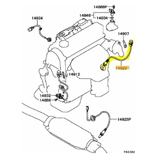 Chevrolet Lacetti Oksijen Sensörü (2003-2012) 1.6, 1.4 96291099 - Görsel 3