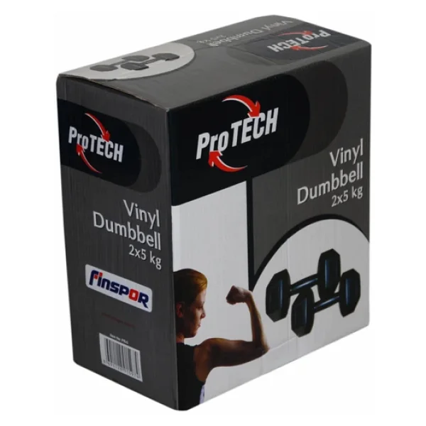 Protech 2x5 kg Vinyl Dambıl - Görsel 3