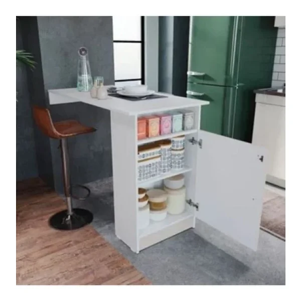 Tdesigno Zem Mutfak Adası Alt Modül 120 Cm Beyaz - Görsel 2