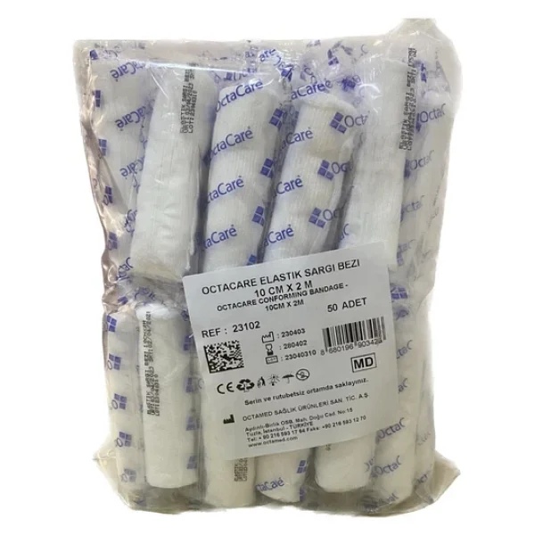 Octacare Elastik Sargı Bezi 10 Cm X 2 M 50 Adet. - Görsel 2