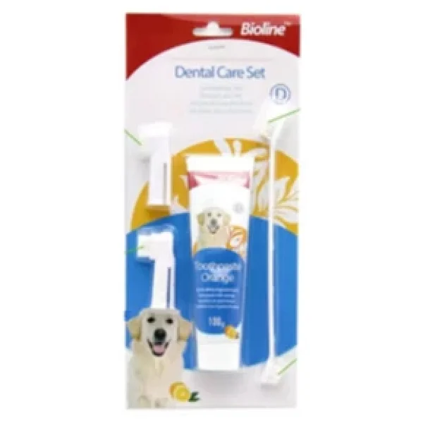 Bioline Portakal Aromalı 100 gr Köpek Ağız Bakım Seti - Görsel 2