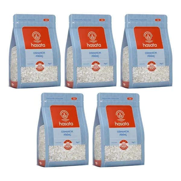 Hasata Osmancık Pirinç 1 Kg X 5 Adet - Görsel 5