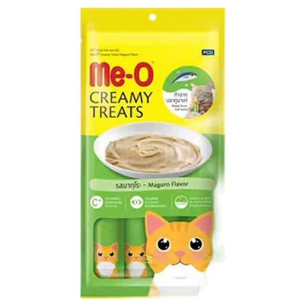 Me-O Creamy Treats Mavi Yüzgeçli Orkinos Balıklı 15 gr 4'lü Sıvı Kedi Ödül Maması - Görsel 5