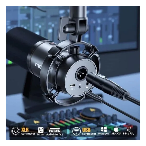 Maono PD200X XLR/USB Dinamik Mikrofon - Görsel 6