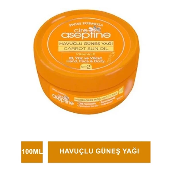 Cire Aseptine Havuç Yağlı Bronzlaştırıcı Güneş Kremi 100ml - Görsel 6