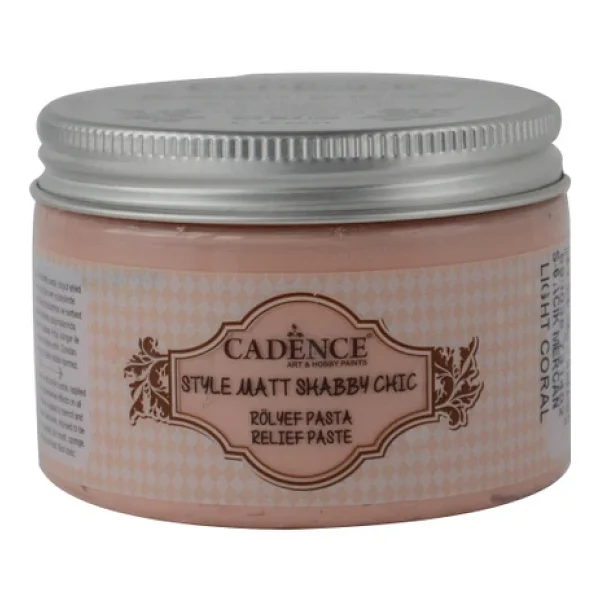 Shabby Chic Rölyef Pasta SR-06 Açık Mercan 150ML - Görsel 2
