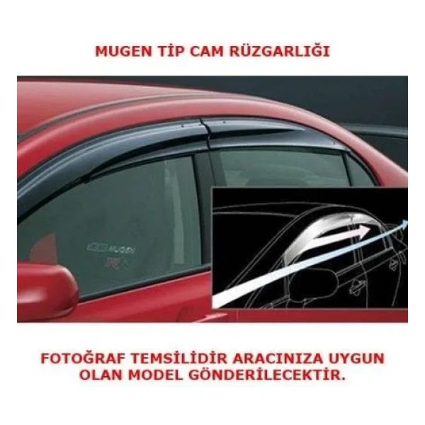 Sunplex Peugeot Boxer Cam Rüzgarlık 2007- Mugen Sunplex 4Lü - Görsel 2