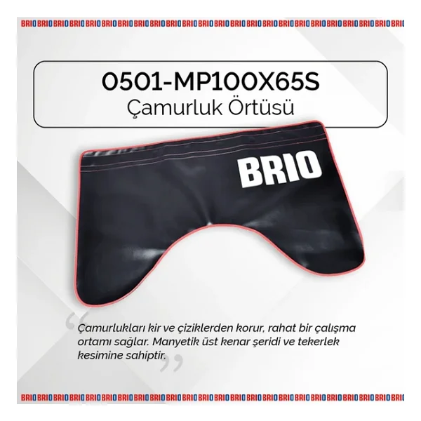 Brio Çamurluk Örtüsü Mıknatıslı 100x65 Cm Siyah - Görsel 6