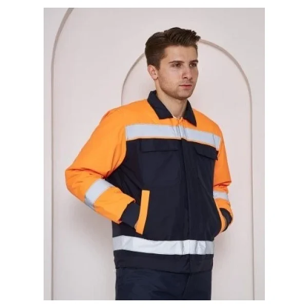 Orange Safety Soğuk Hava Montu Su ve Rüzgar İticili Turuncu - Görsel 4
