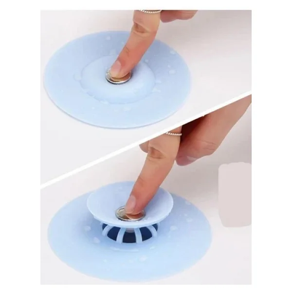 Silikon Lavabo Tıpası Banyo Küvet Süzgeci Gider Tıkanma Koku Önleyici Süzgeç Tıpa - Görsel 3