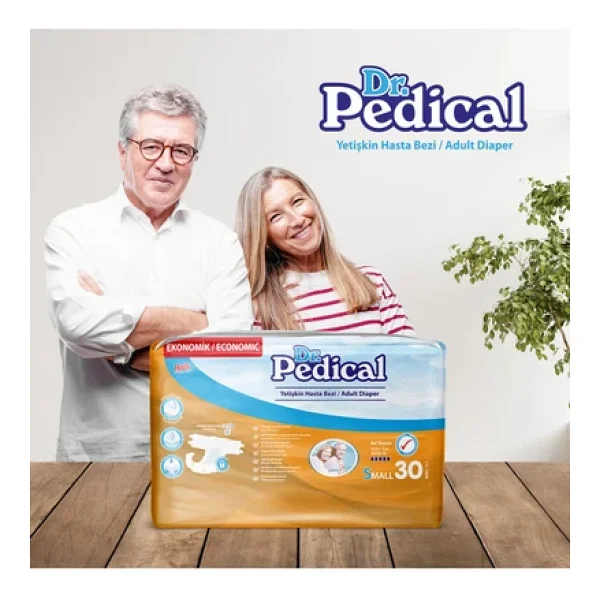 Dr. Pedical Belbantlı Küçük Boy S 30'lu 3 Adet Hasta Bezi - Görsel 4