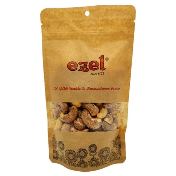 Ezel Kuruyemiş (Kabuklu) Zarlı Kaju 250gr - Taze Kavrulmuş - Zipli Ambalaj - Görsel 2