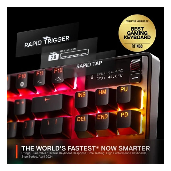SteelSeries Apex Pro TKL Gen 3 Siyah RGB OmniPoint Switch Kablolu Mekanik Oyuncu Klavyesi - Görsel 3