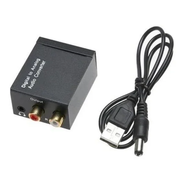Dijital To Analog 3.5 Mm Optik Ses Tos Çevirici Dönüştürücü Adaptör 5057 - Görsel 2